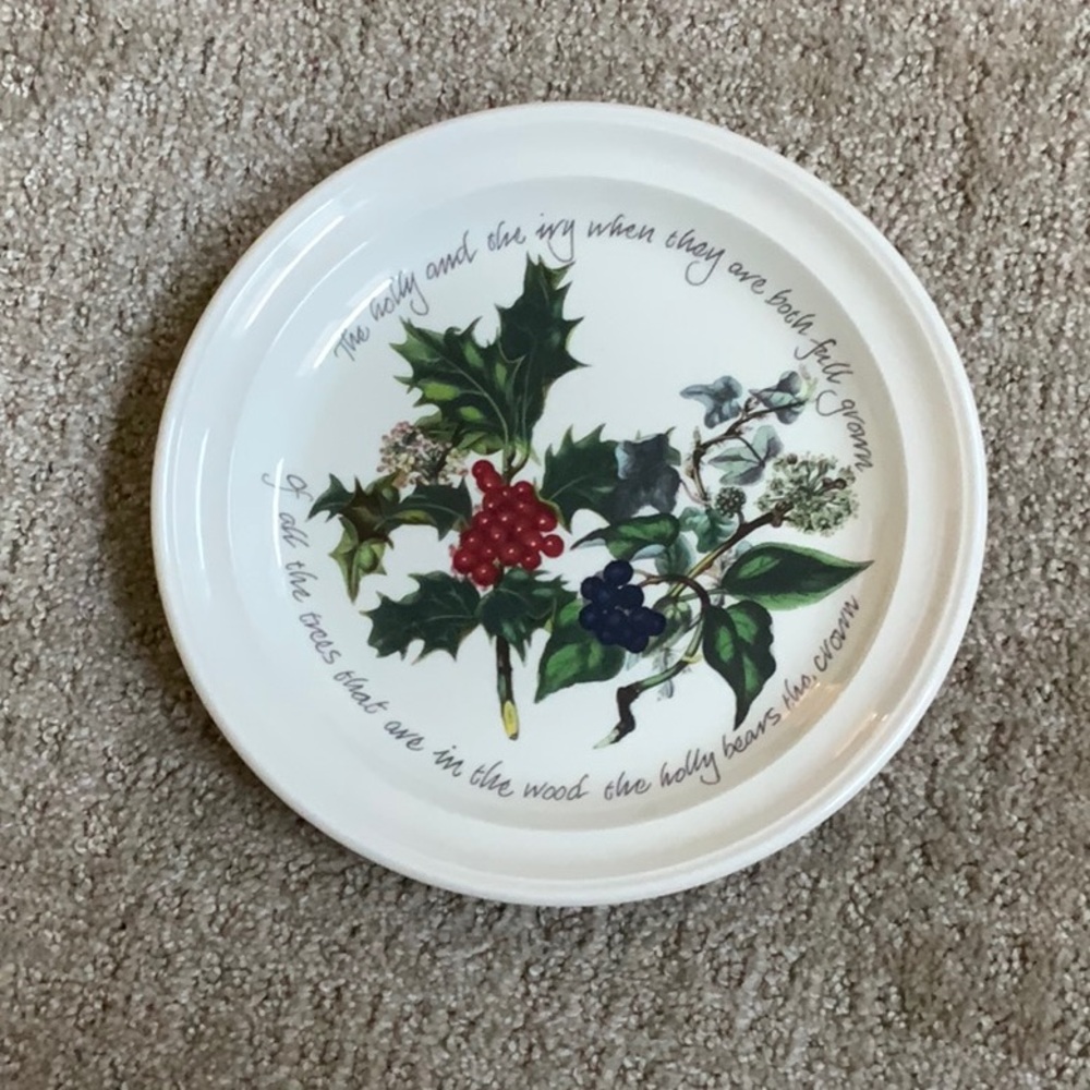 Portmerion The Holly & The Ivy Plate - Excellent Condition